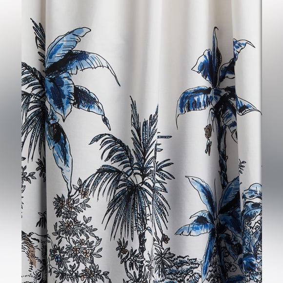 🐘🌴 100% Cotton Dress with Tropical Safari Print 🐆 Women’s size Small - Picture 4 of 12